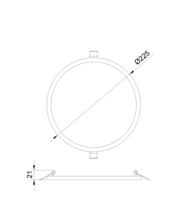 SAONA * DOWNLIGHT LED REDONDO - 24W - 3000K